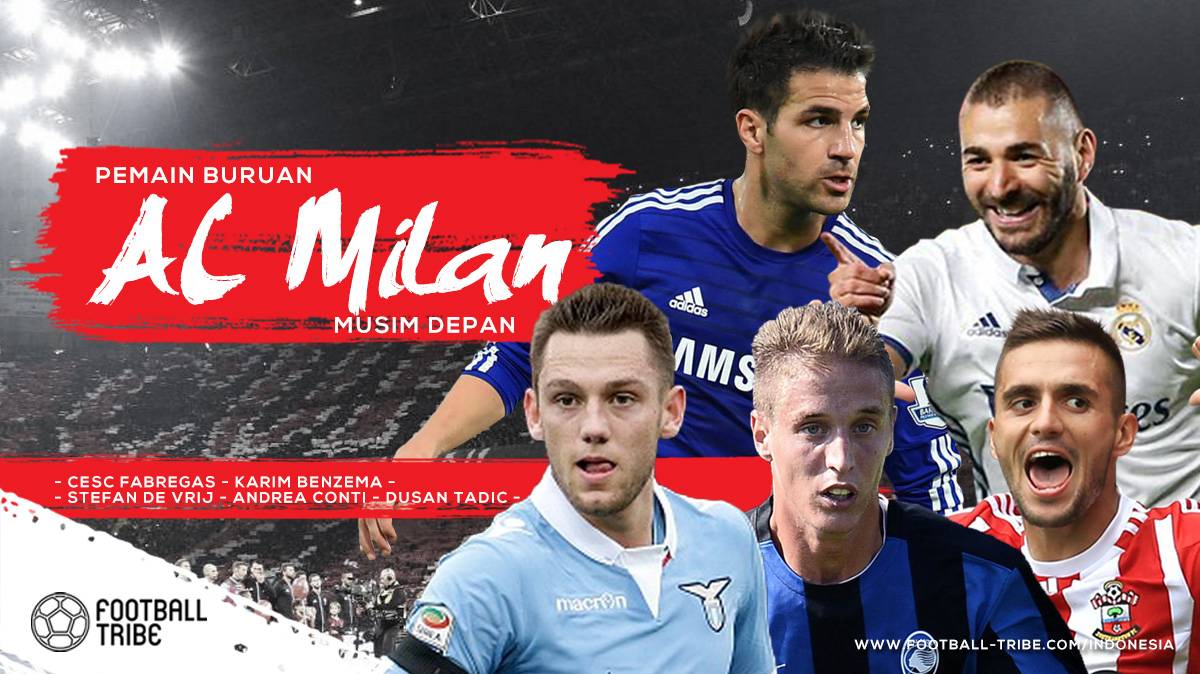 Lima Pemain Yang Mungkin Didatangkan AC Milan Musim Depan