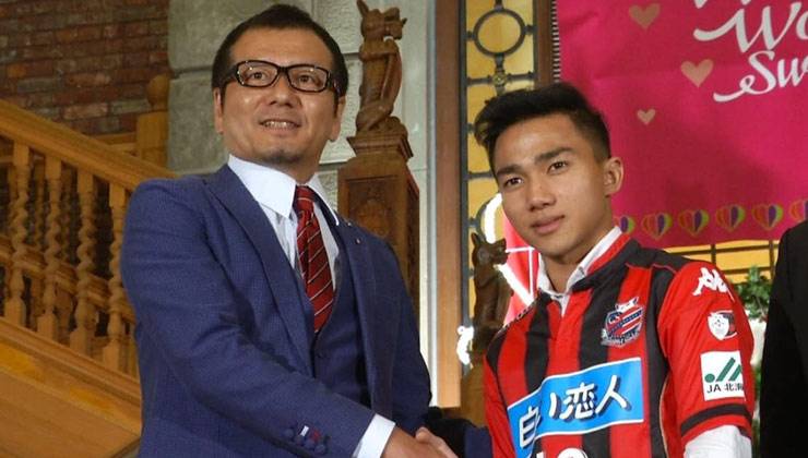 Chanathip receives compliment from Consadole Sapporo boss following debut