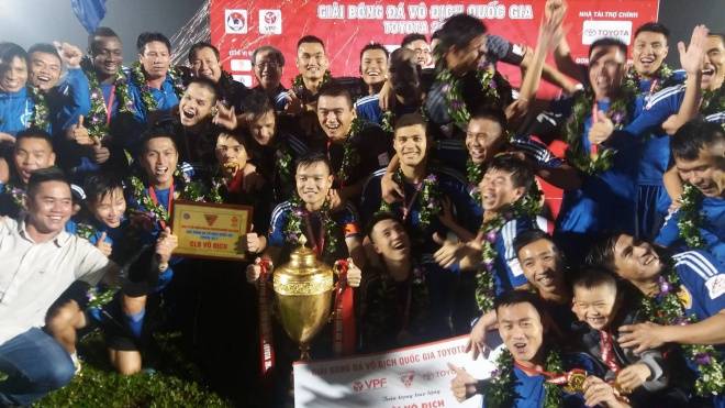 Quang Nam win V-League title for the first time in history