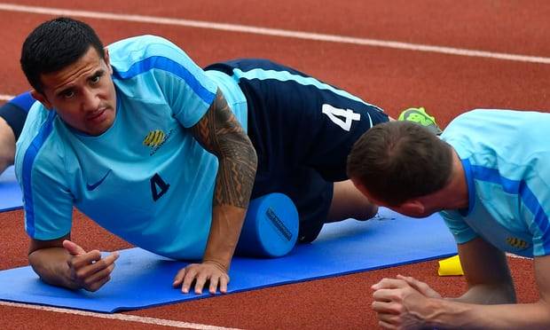 Australian attacker Tim Cahill back in training ahead of crucial World Cup qualification playoff against Honduras