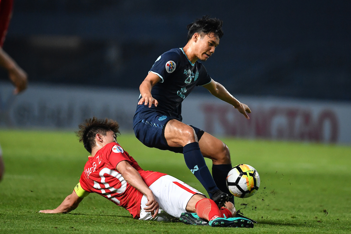 AFC Champions League two-time champions Guangzhou Evergrande held by Buriram United