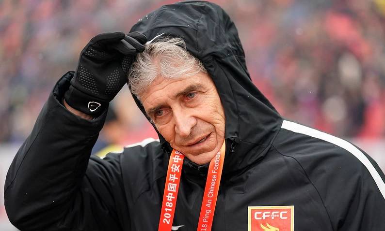 Portrait of head coach Manuel Pellegrini of Hebei China Fortune