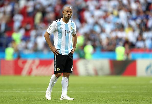 Hebei China Fortune’s Javier Mascherano announces retirement from international football