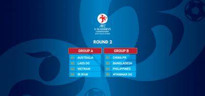The eight teams in the AFC U-16 Women’s Championship 2019 Qualifiers Round 2 have identified their group opponents