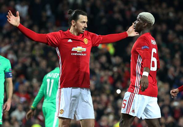 Zlatan Ibrahimovic dan Paul Pogba