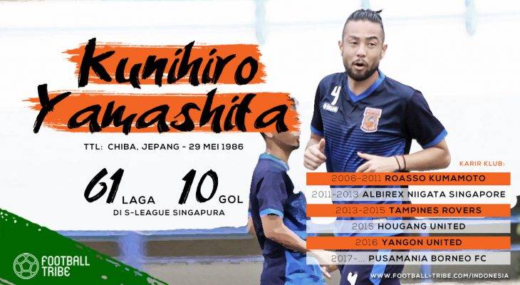 Mengenal Lebih Akrab Kunihiro Yamashita, Bek Tangguh Pusamania Borneo FC