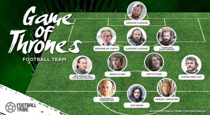 Tim Sepak Bola dari Karakter Game of Thrones