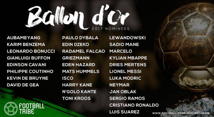 Nominasi Ballon d’Or: Siapa Mampu Mengalahkan Cristiano Ronaldo dan Lionel Messi?