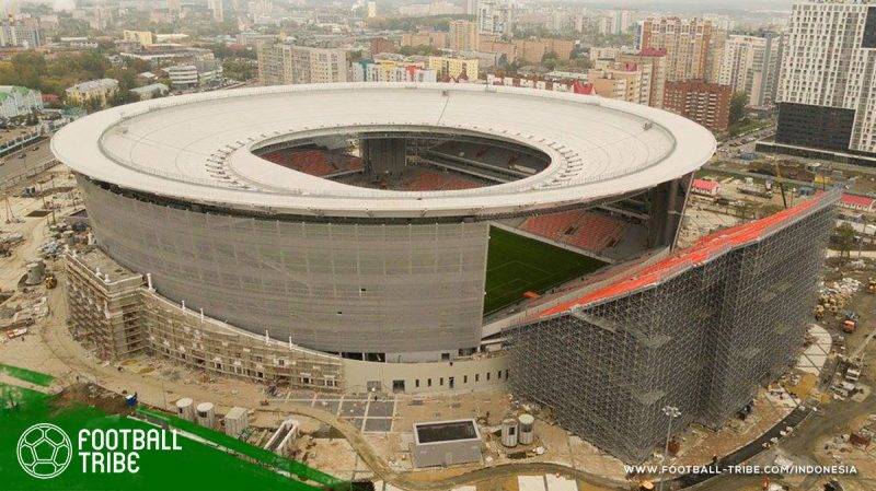 tribun eksternal di Ekaterinburg Arena