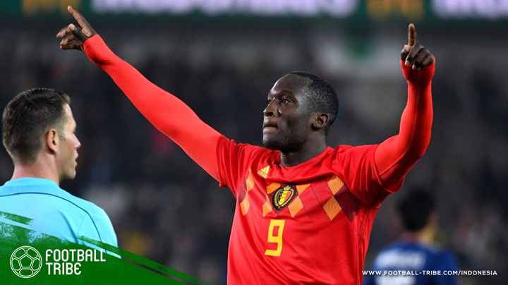 Gol Romelu Lukaku ke gawang tim nasional Jepang