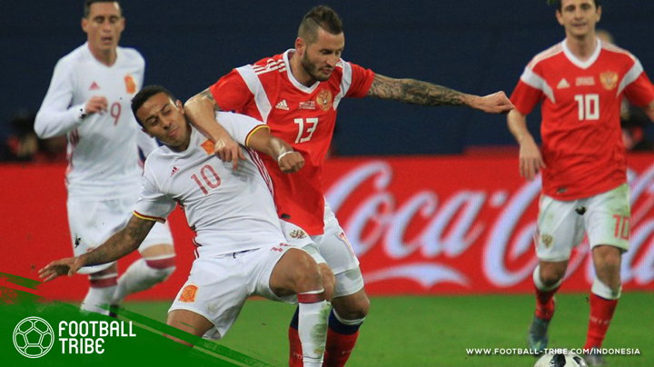 tim nasional Spanyol harus puas bermain imbang