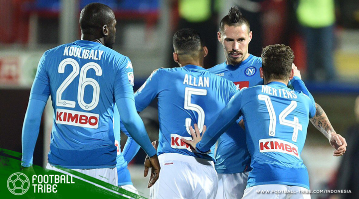 Serba ‘17’ Hamsik di Kandang Crotone, Napoli Juara Paruh Musim Serie A 2017/2018