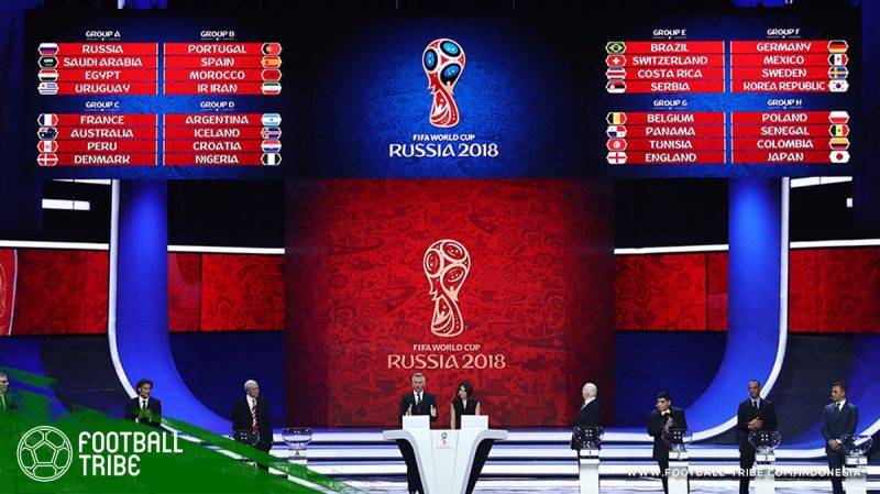 Hasil pengundian peserta Piala Dunia 2018