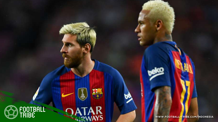 Neymar dengan Messi