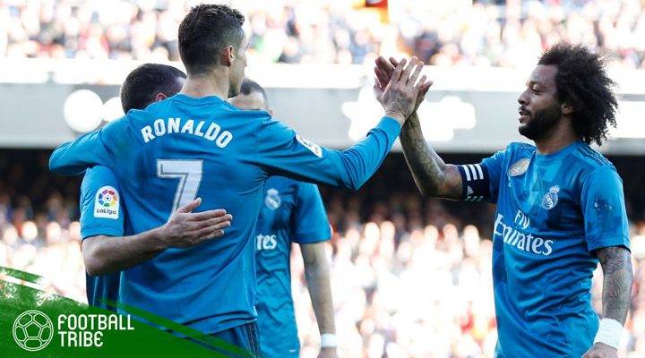 ‘Penaldo’ Dua Gol, Real Madrid Gasak Valencia di Mestalla