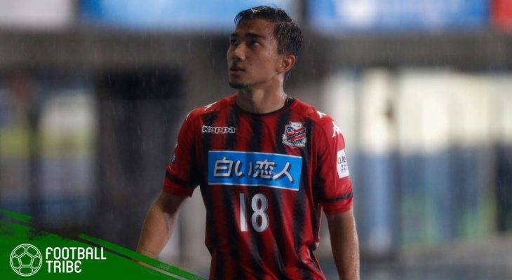 Sundulan Terbang Chanathip Songkrasin Susul Capaian Teerasil Dangda di J.League