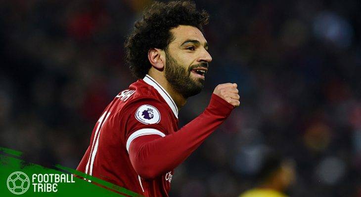 Berbagai Torehan Spesial Mohamed Salah Usai Empat Golnya ke Gawang Watford