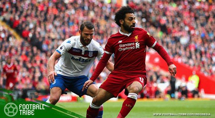 Kemungkinan Hukuman Tiga Laga bagi Mohamed Salah Akibat Layangkan Tinju ke Bek Stoke City