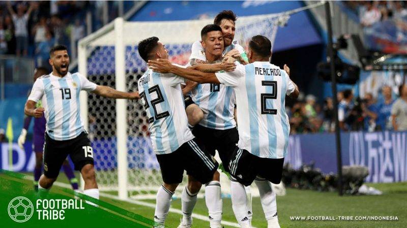 Argentina berhasil lolos dari grup D