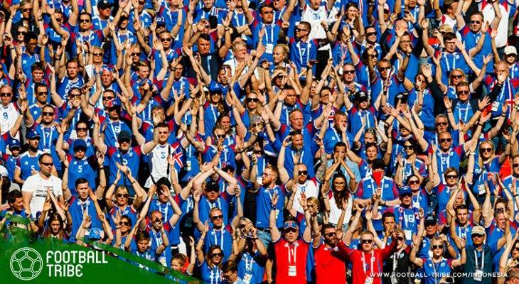 99.6 Persen Warga Islandia Menonton Pertandingan Negaranya di Piala Dunia!