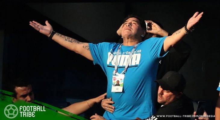 Diego Maradona Baik-baik Saja Setelah Dikabarkan Mendapat Perawatan Medis Usai Menonton Argentina