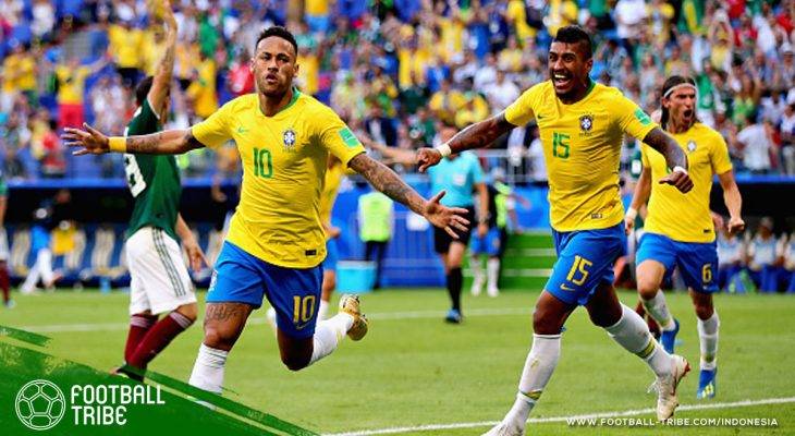 Piala Dunia 2018, Brasil vs Meksiko: Lagi-lagi Tak Ada Laga Kelima Untuk El Tricolor