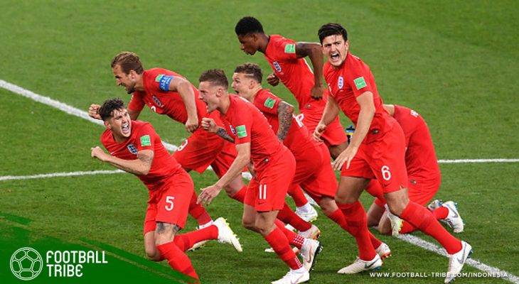 Inggris Menang di Adu Penalti untuk Pertama Kali Sepanjang Sejarah Keikutsertaan Mereka di Piala Dunia