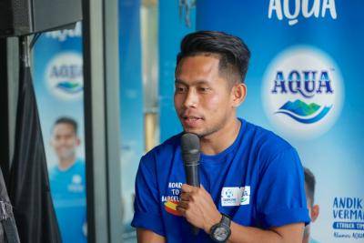 Ucapan Terima Kasih Andik Vermansah pada AQUA DNC