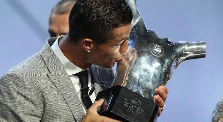 کریس رونالدو برای سومین بار مرد سال فوتبال اروپا شد