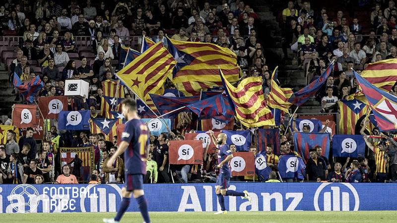 スペイン国王杯決勝を前にカタルーニャ独立問題に対する厳戒態勢が