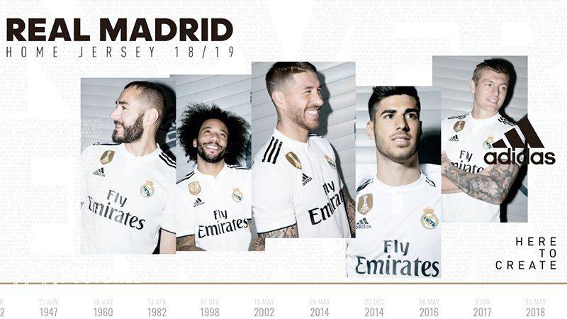 レアル、新ユニを発表！C・ロナウドはどこ？