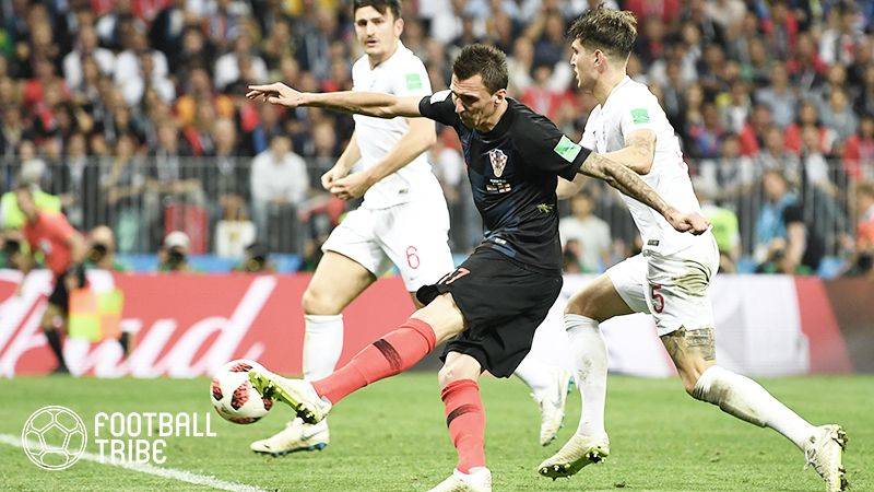 クロアチア3試合連続の延長制し、イングランド下す。史上初の決勝でフランスと激突