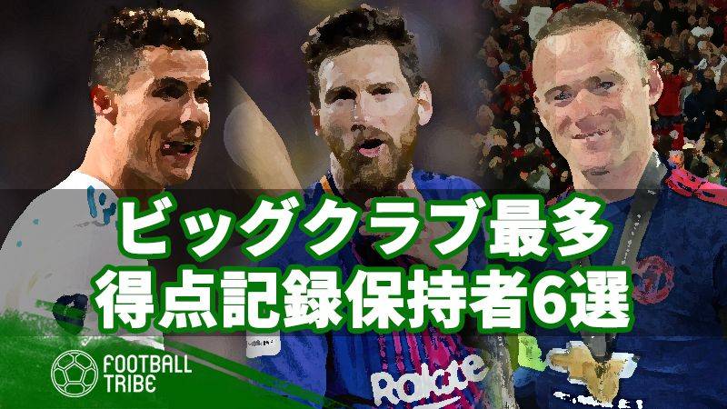 今季はどこまで記録が伸びる？ビッグクラブの最多得点記録保持者6選