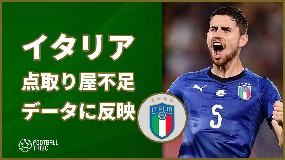 イタリア代表 点取り屋不足問題がデータに 昨年6月以降に12人が得点 Football Tribe Japan