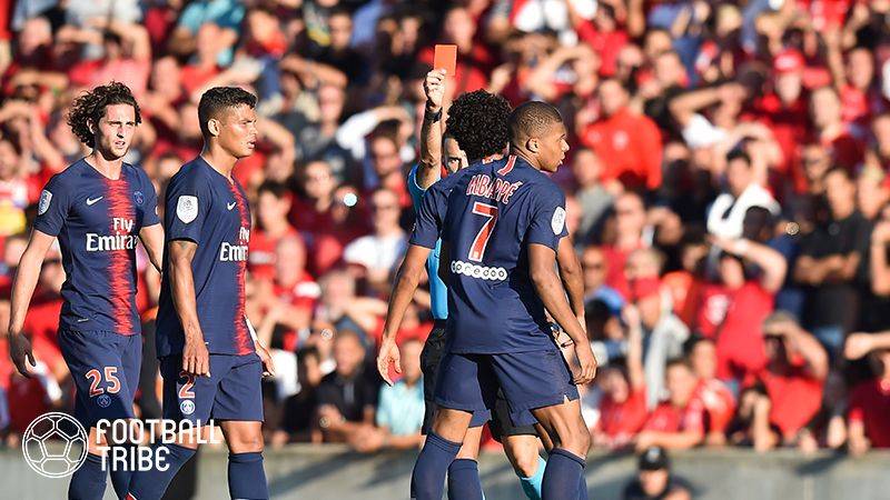 一発退場に「後悔してない」ムバッペ、3試合出場停止に…