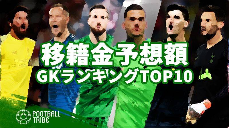 最も移籍金予想額の高い選手は？【GK編】
