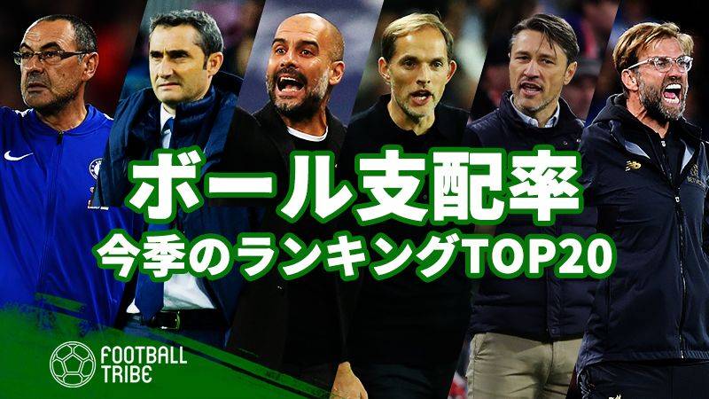 欧州5大リーグの成績ランキング 今季ボール支配率top Football Tribe Japan