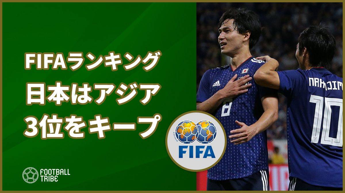 Fifaランキング更新 日本はアジア3位をキープ Football Tribe Japan