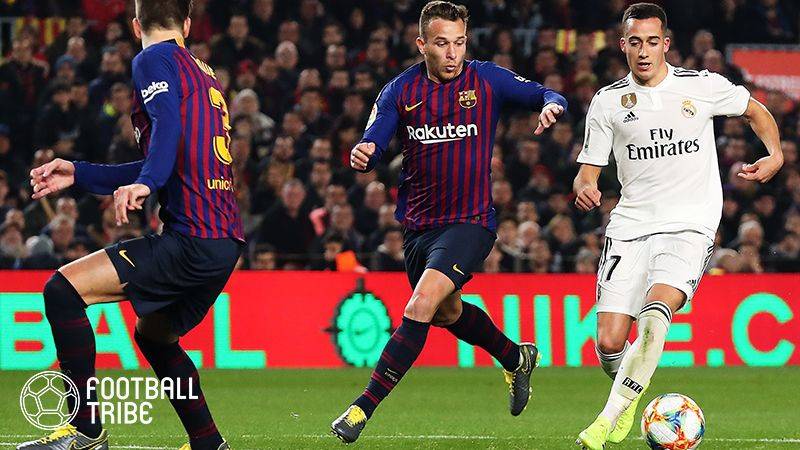 西国王杯準決勝のエル・クラシコは白熱した展開も。バルサのユニフォーム巡り…