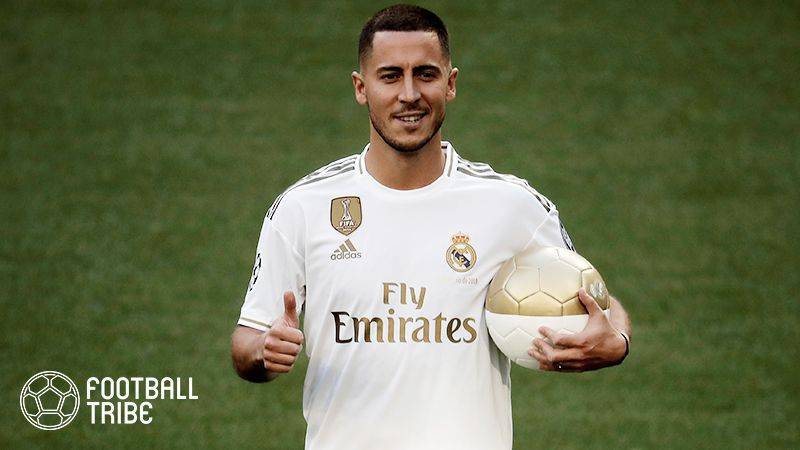 【動画】レアルのユニを着てベルナベウのピッチに立つアザールを今すぐチェック！