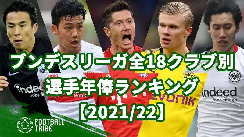 21 22 ブンデスリーガ全18クラブ別 選手年俸ランキング ページ 3 3 Football Tribe Japan