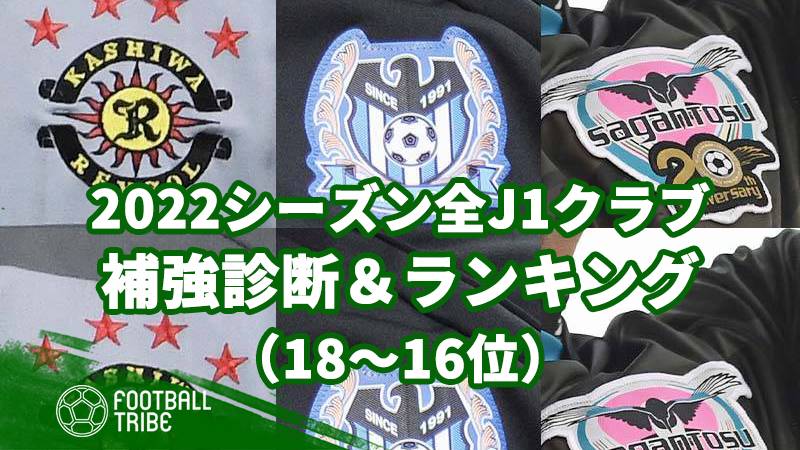 22シーズン全j1クラブの補強診断 ランキング 18 16位 Football Tribe Japan