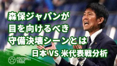 森保ジャパンが目を向けるべき守備決壊シーンとは【日本VS米代表戦分析】