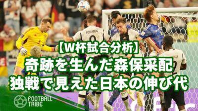 奇跡を生んだ森保采配。ドイツ代表戦で見えた日本代表の伸び代【W杯試合分析】