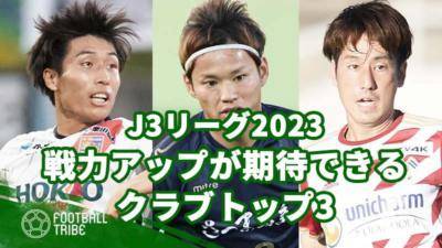 【J3リーグ2023】補強により戦力アップが期待できるクラブトップ3