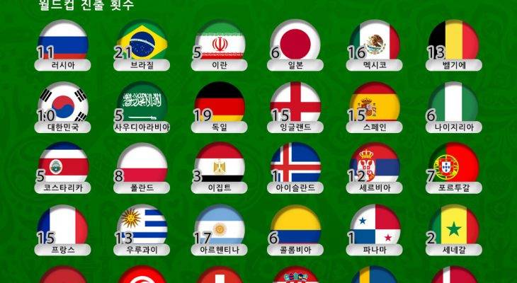 [카드 뉴스] 2018 러시아 월드컵 32개국의 별칭을 알아보자 (上)