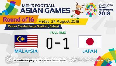Analisis: Jepun tamatkan perjalanan Malaysia di Sukan Asia 2018