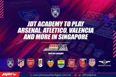 Akademi JDT bakal bertemu Arsenal, Atletico Madrid dan Valencia