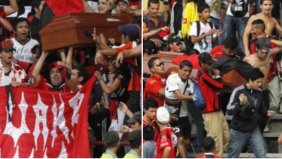 Ultras usung jenazah remaja 17 tahun ke dalam stadium