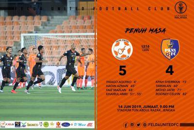 Liga Super : Felda United ‘berpeluh’ atasi PKNS FC